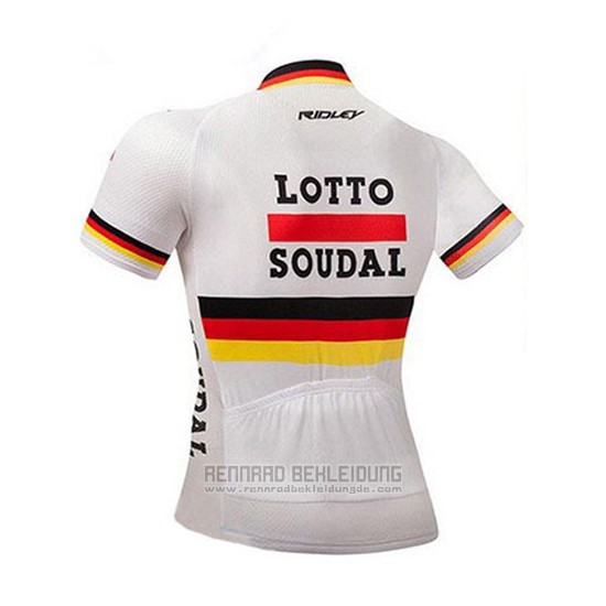 2018 Fahrradbekleidung Lotto Soudal Champion Deutschland Trikot Kurzarm und Tragerhose - zum Schließen ins Bild klicken